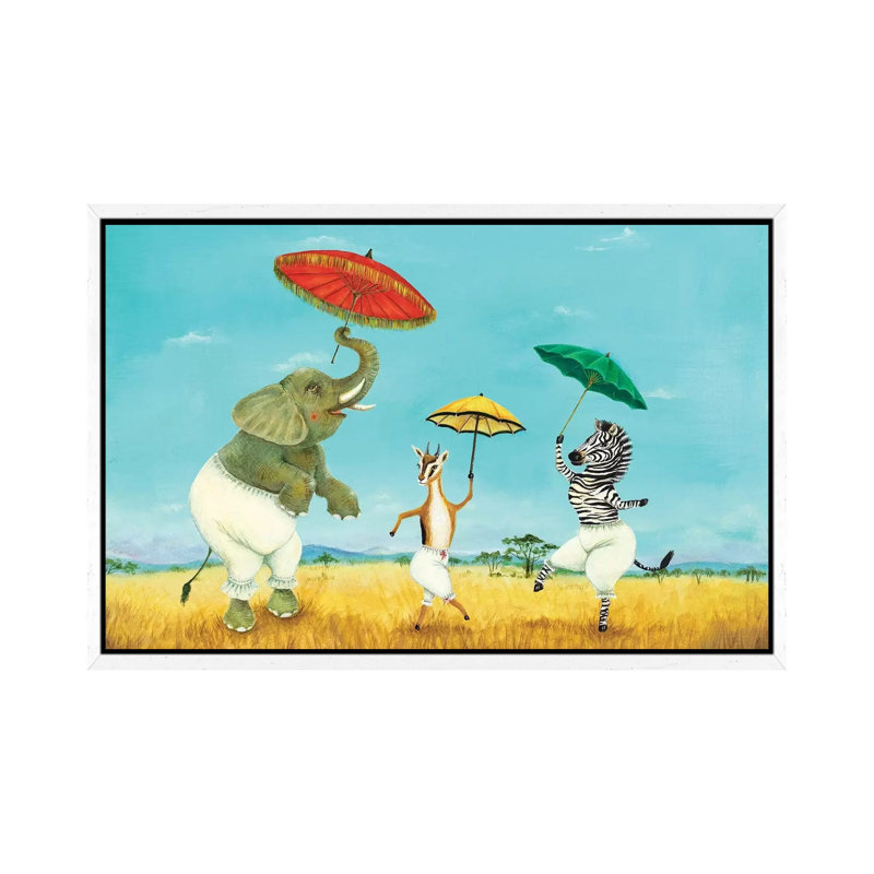 Pantaloons And Parasols by Jahna Vashti - Floater Frame Gallery-Wrapped Canvas Giclée on Canvas, 66.04 cm H x 45.72 cm W