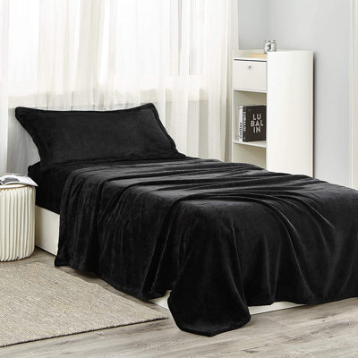 Other Items Coma Inducer Black Fleece Sheet Set