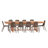 Anautica Rectangular 10 - Person 118'' Outdoor Furniture Dining Set-79519861-87417301