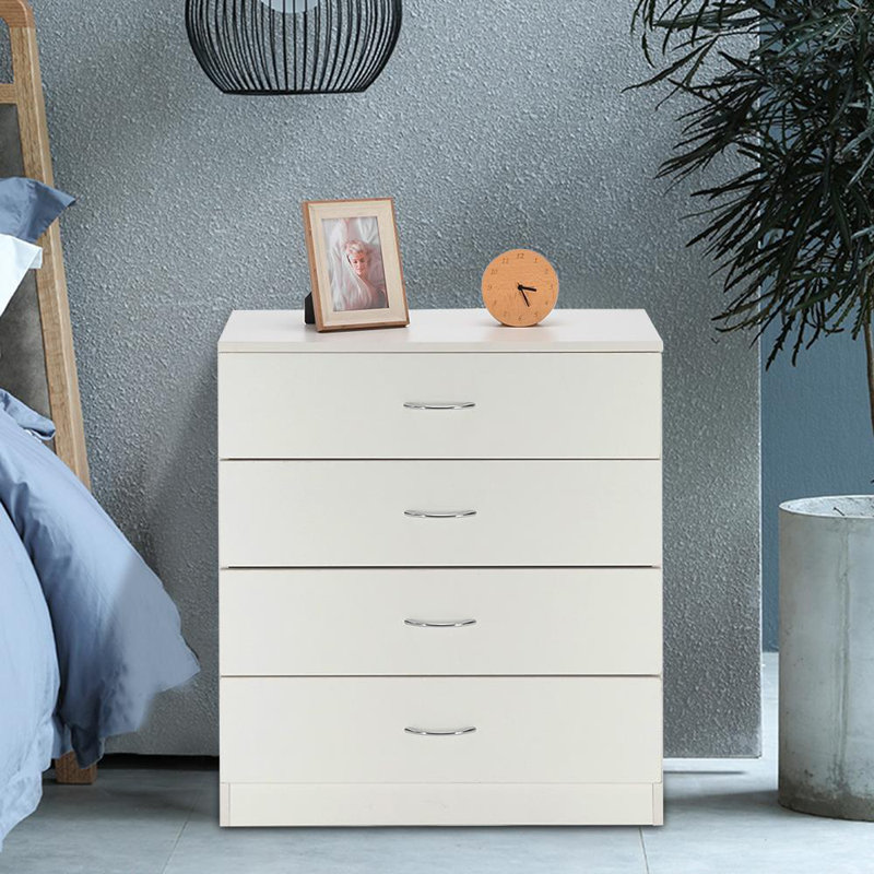 66cm W 4 - Drawer Chest of Drawers, White