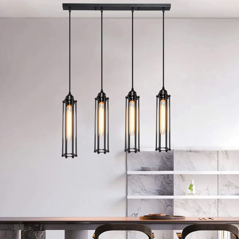 Gracelynn 4 - Light Black Pendant