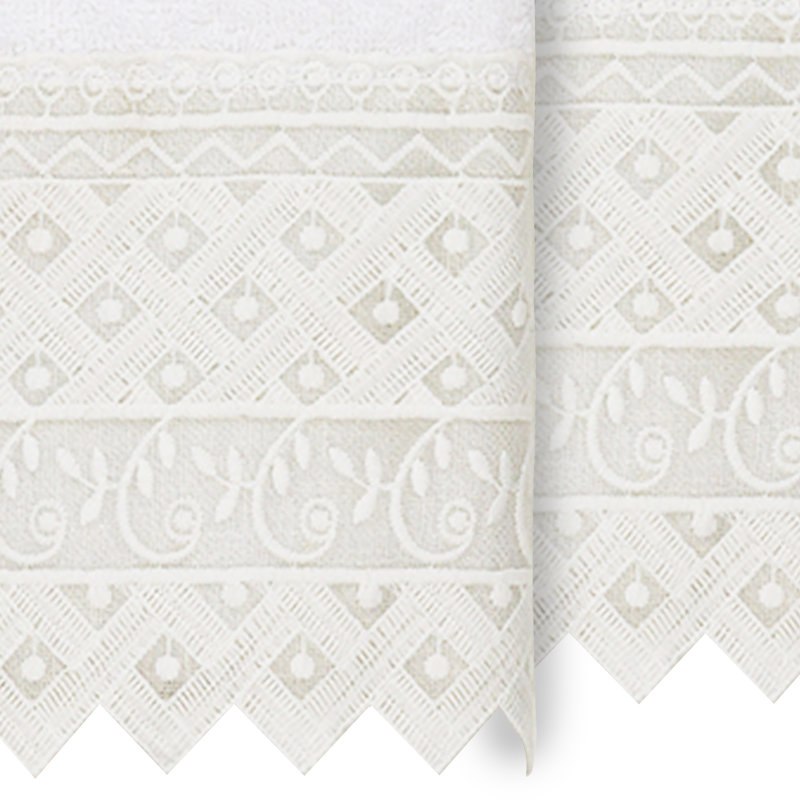 Essuie-mains en coton Aiden, White