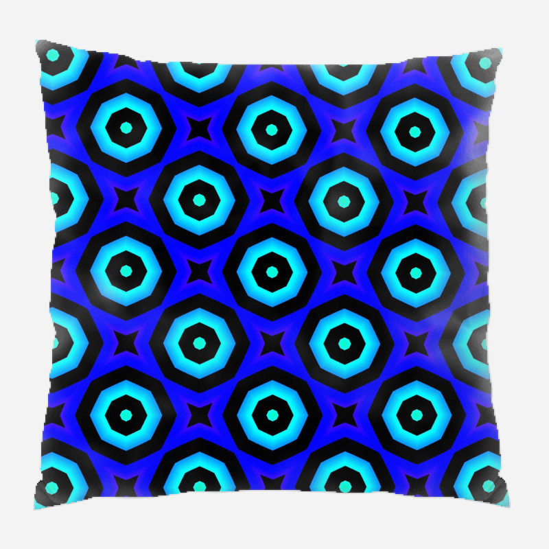 Housse de coussin à motif carré, Intérieur