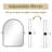 Norita Metal Arch Mirror-1827805401-1827805400