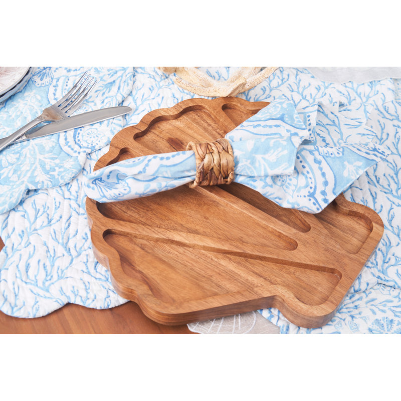 Plateau de service modulaire en bois Coastal