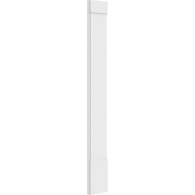 Pilastre simple en PVC TruCraft (la paire), Base et chapiteau standards, H 90 po x l 12 po