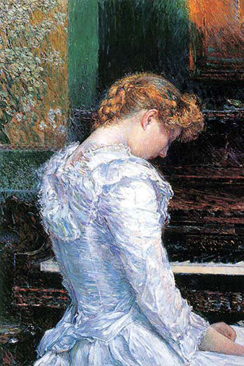 Frederick Childe Hassam 'The Sonata' 30" x 20" Painting Print