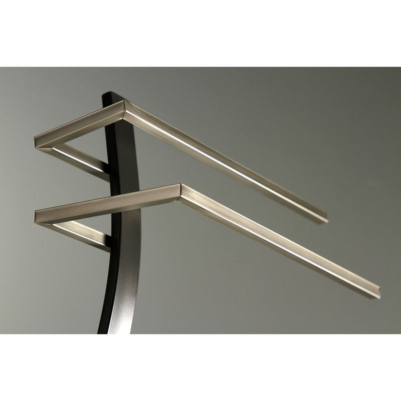 Kingston Brass Edenscape Freestanding Dual Towel Rack, Brushed Nickel