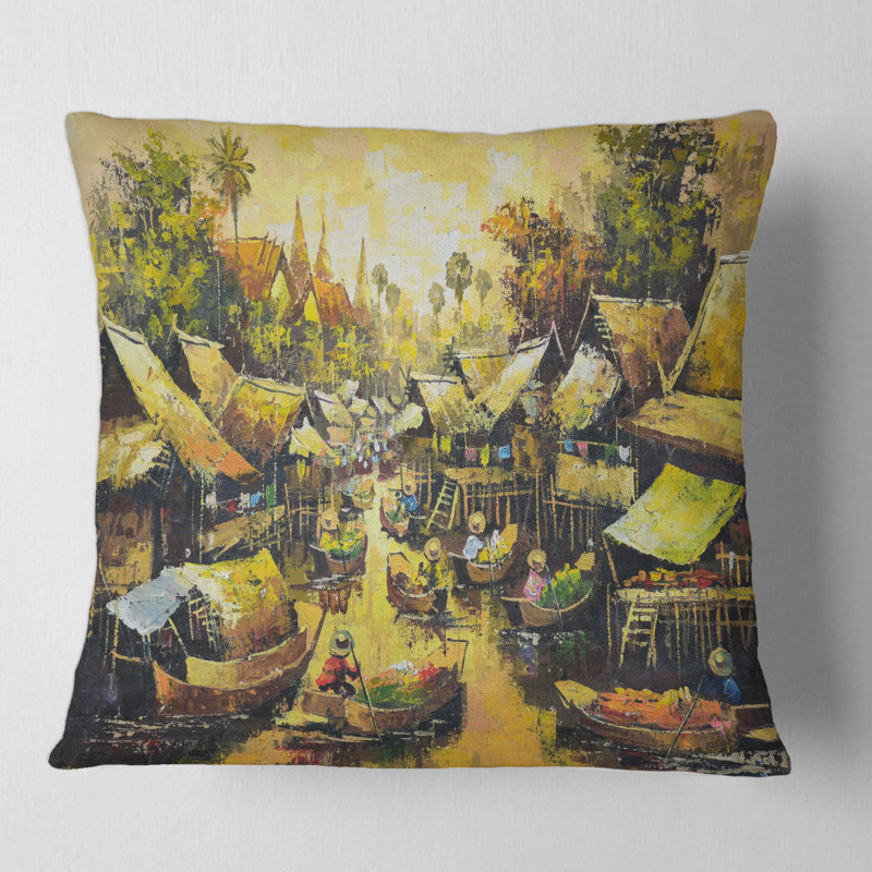 Housse de coussin et insert Waterside Life II, 18" x 18"