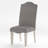Romane Upholstered Side Chair in Gray