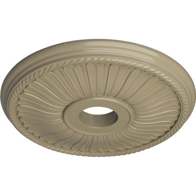 Médaillon de plafond Endurathane Bonetti, DE 20 po x P 1 3/4 po (convient aux auvents jusqu'à 5 1/8 po), finition de rêve minuit peinte à la main