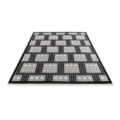 Iniguez Black Rug