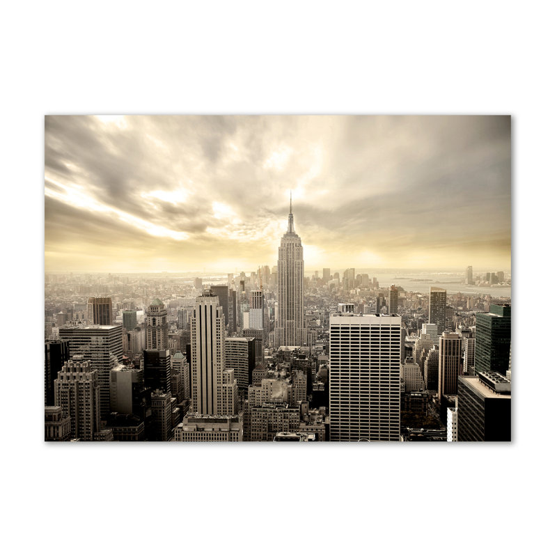 Manhattan New York - Wrapped Canvas Print