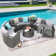 Wicker 6 - Person Modular Patio Conversation Sets with Cushions