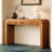 Console Table With Fluted Drawer Front, Entryway Table With Curved Corners & Thick Legs, Sturdy Sofa Table-1816349768