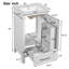 Meuble-lavabo autoportant avec lavabo, portes à fermeture en douceur et tiroir-118028004