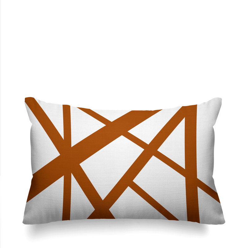 Coussin intérieur / extérieur Shelly, Orange brûlé