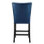 Chaise de comptoir en velours (ensemble de 2)