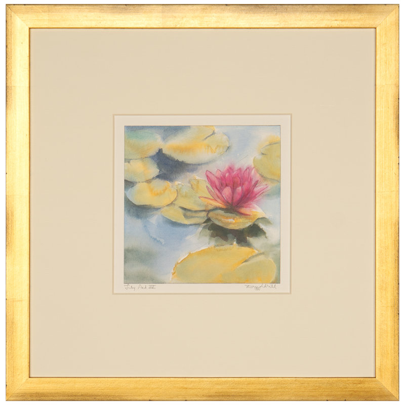 «Lily Pad Iv» par Daughdrill - peinture encadrée