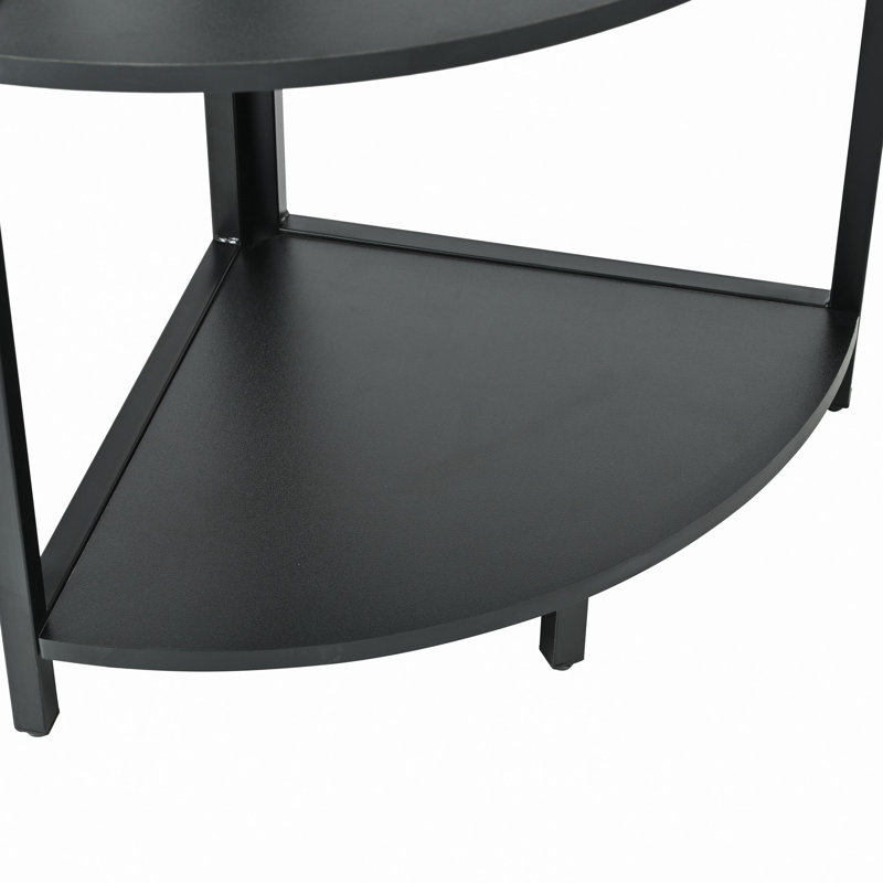 5 Tier Corner Shelf With LED Light And USB Plug, With Glass Holder, Tall Standing Shelf For Wall Corner, Narrow Bookshelf
