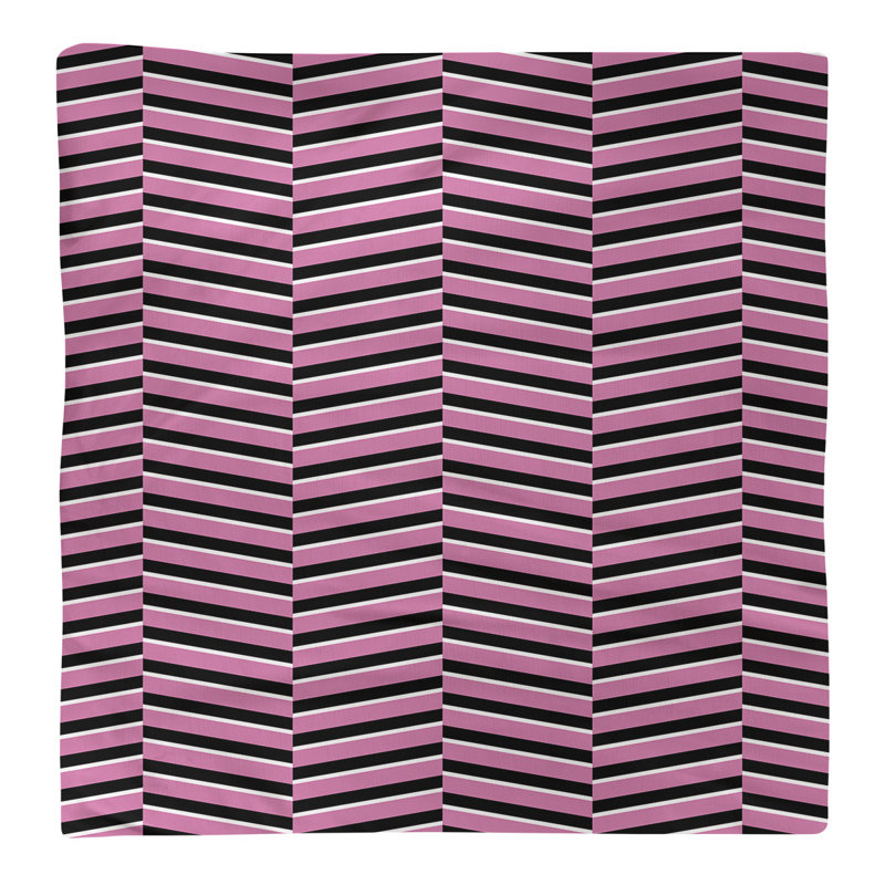 Jaya Cotton Chevron Square Napkin, Pink, 0.1" H x 10" W x 10" D, Poly Twill