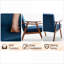 Fauteuil d'appoint à oreilles Mid-Century