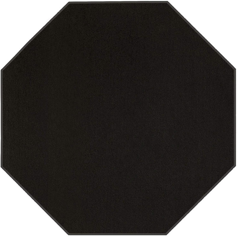 Tapis noir Farlow, Octogone 9 pi