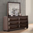 Commode 6 tiroirs avec miroir Jainks