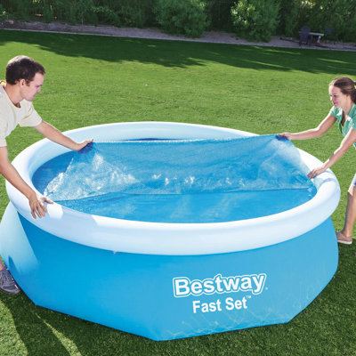 Bestway Flowclear Above Ground Fast Set 10ft Solar Swimming Pool Cover