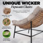 Ensemble de 2 chaises longues avec coussins Ouseman