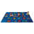 A to Z Animal Literacy Seating Tufted Blue/Orange/Red/Green Area Rug-1488778082