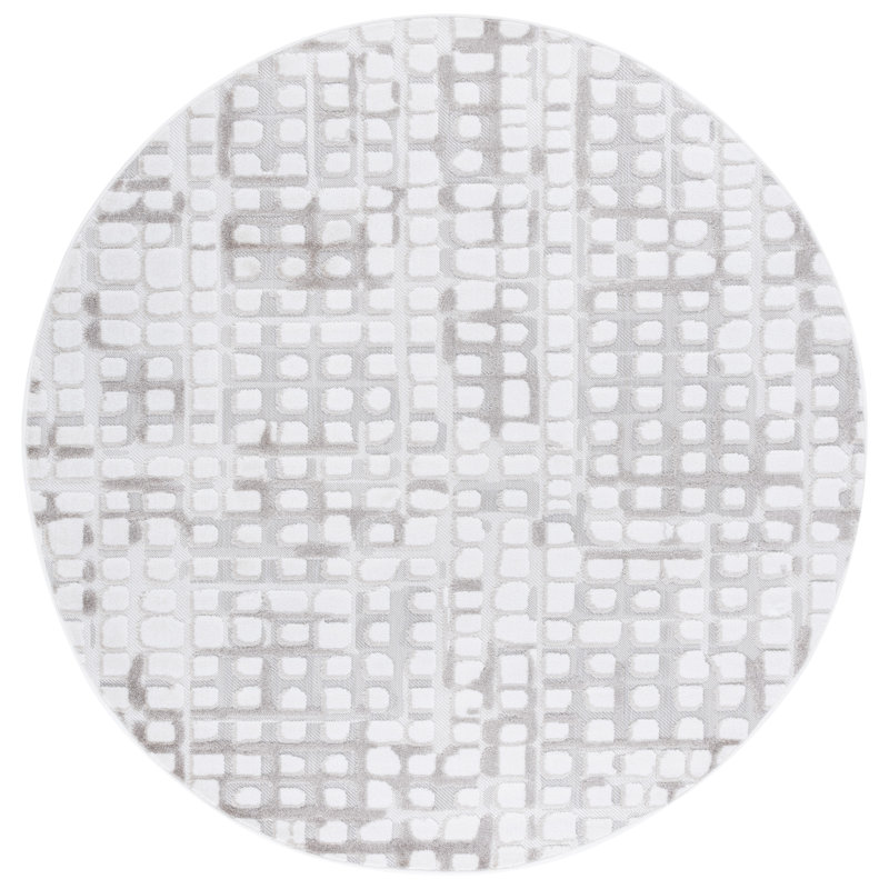 Kendryk Performance Abstract Rug, Square 6'7"