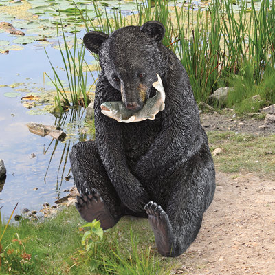 The Expert Fisherman Bear Statue