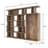 Rustic Bookshelf With Open Wardrobe Section