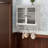 24.8"Glass Door Vintage Double Door Wall Cabinet