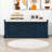 Storage Bench with 2 Drawers, 2 Cabinets and Removable Cushion for Entryway-1440841059