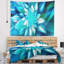 Tapisserie fleur florale à motif floral bleu-28497935