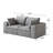 Compression Sofas, 71 Inch Grey Corduroy Modular Modern Couch For Home