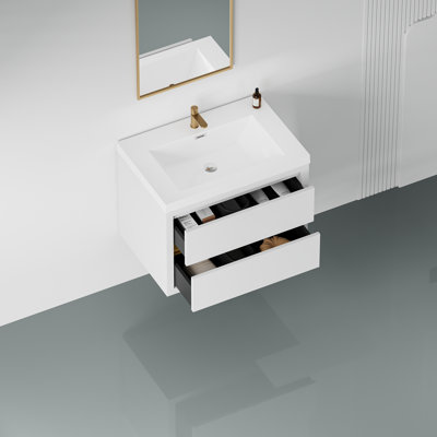 Meuble-lavabo flottant avec lavabo Leyburn