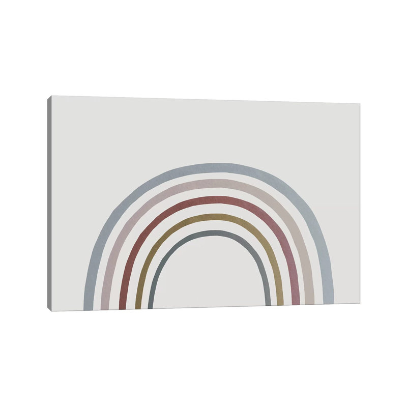 Rainbow Watercolour by Leah Straatsma - Wrapped Canvas Print, 20.32 cm H x 30.48 cm W