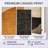 Orange and black geometric breeze shapes - Abstract Collages Wall Art-353720616-353720615