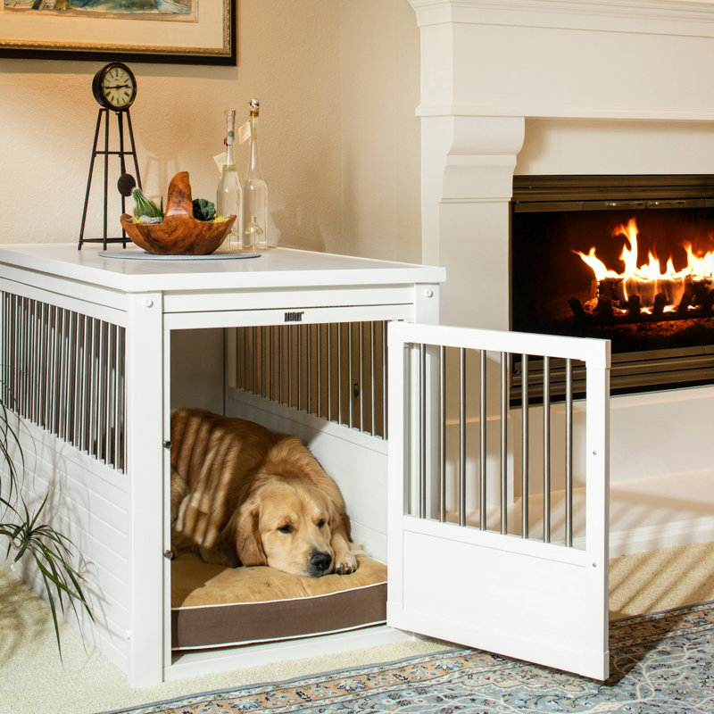 Caisse pour chien Southwood ECOFLEX XL, Très grande (H 30,9 po x l 27,6 po x P 42,5 po), Blanc antique
