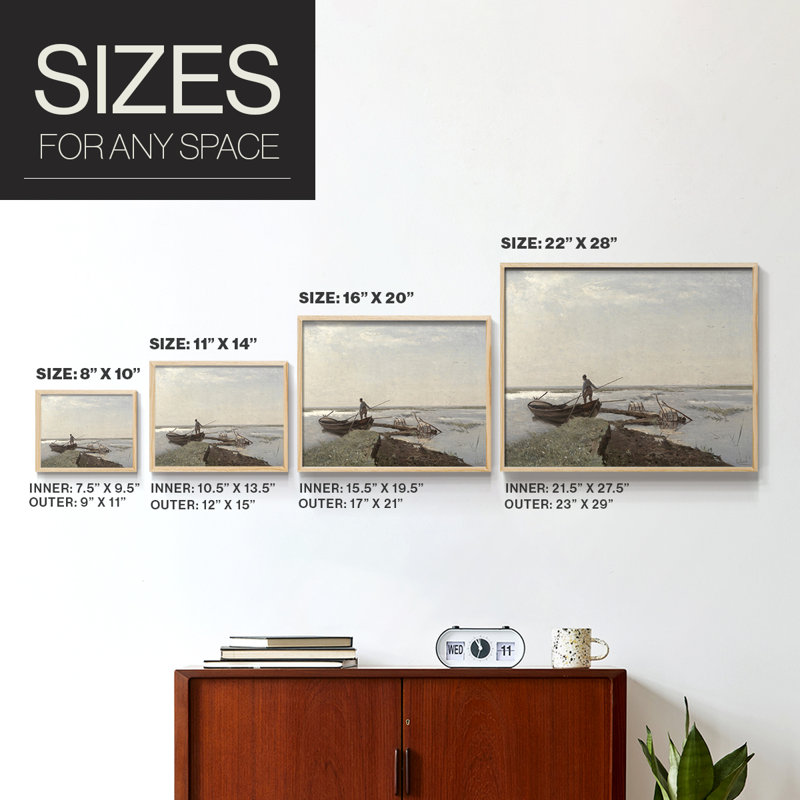 Paysages rétro-Dxxi-impression encadrée, Naturel, H 11 po x l 14 po