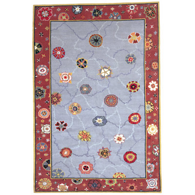 Cracked Ice Wool Oriental Area Rug