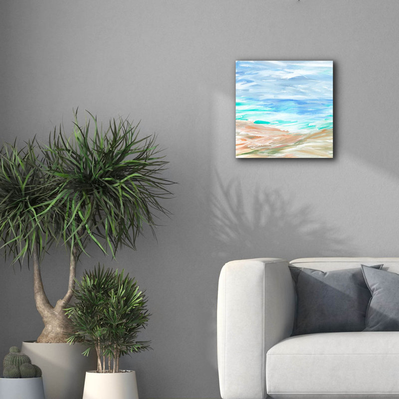Toile épique Graffiti «Sand Strokes 3» par Annie Warren, 18 po x 18 po, H 18 po x l 18 po