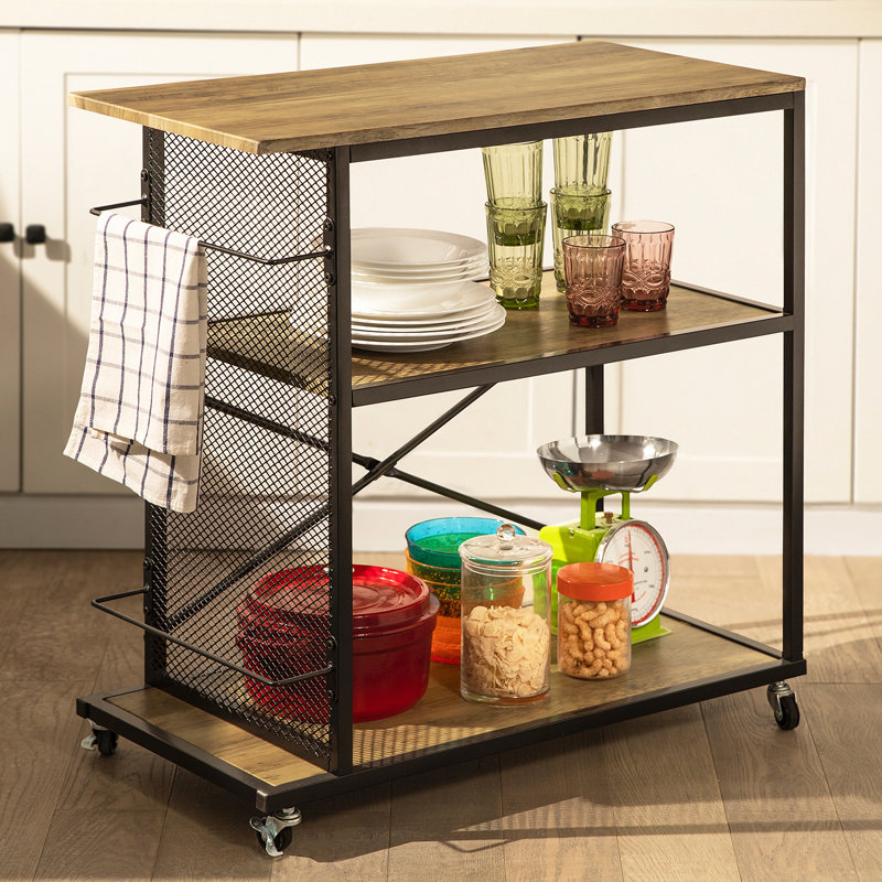 Cantillo Wood Bar Cart