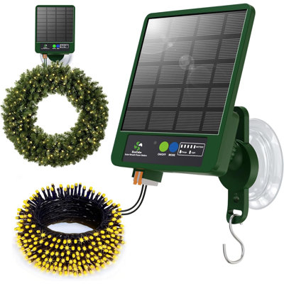 Cintres de couronne solaire pour porte d'entrée avec 250 lumières à DEL, compatibles avec des couronnes lumineuses, grand crochet à ventouse pour les décorations de porche de fenêtre en verre