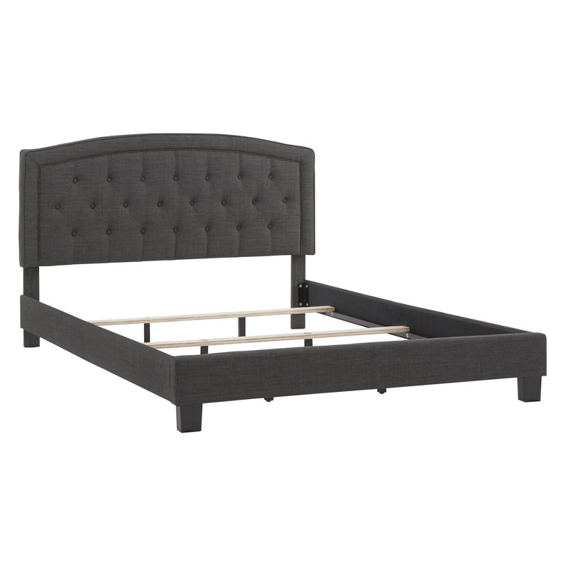 Alenushka Upholstered Standard Bed, Full, Charcoal