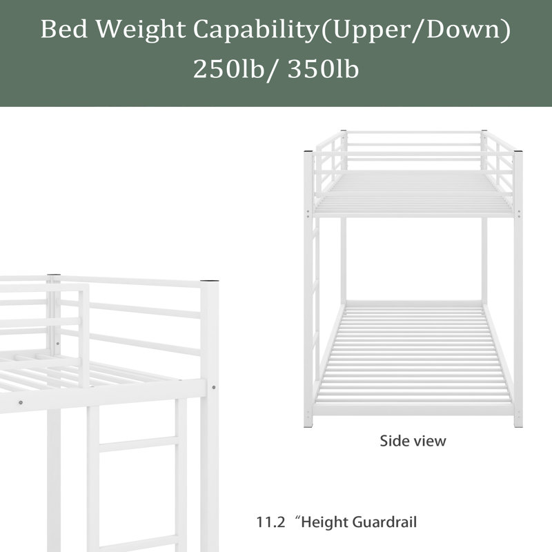 Neuhaus Kids Twin Over Twin Bunk Bed, White