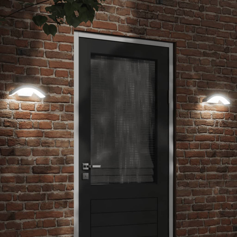 Darshil Plug-in LED Outdoor Wall Lights, White
